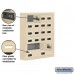 Salsbury Cell Phone Storage Locker - 6 Door High Unit (5 Inch Deep Compartments) - 16 A Doors and 4 B Doors - Sandstone - Surface Mounted - Resettable Combination Locks